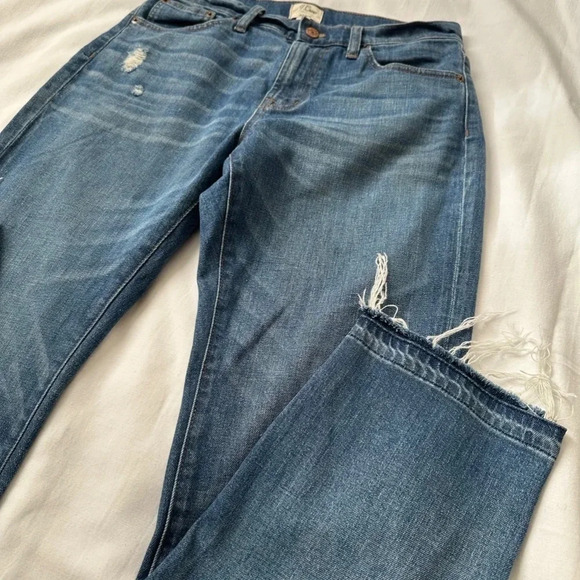 J.Crew Vintage Crop Straight Leg Jeans in Rhode Wash size 27 - Picture 4 of 8